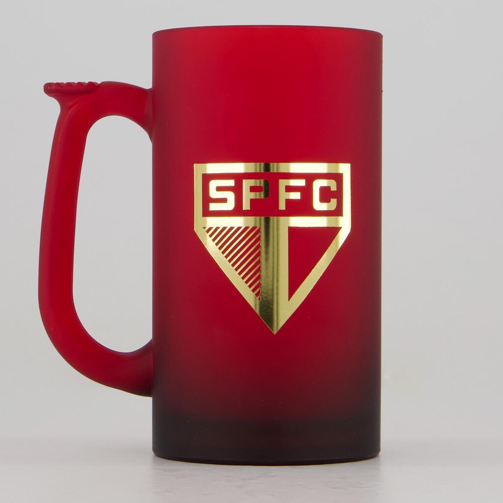 Caneca São Paulo Chopp Acrílico Vermelha