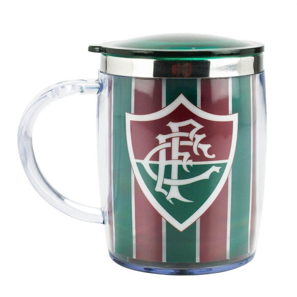 Caneca Térmica Com Tampa 450ml - Fluminense Libertadores
