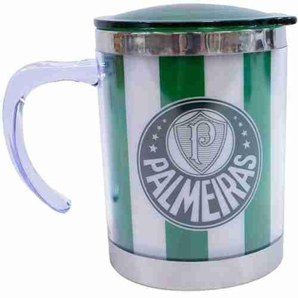 Caneca Térmica Com Tampa 450ml - Palmeiras