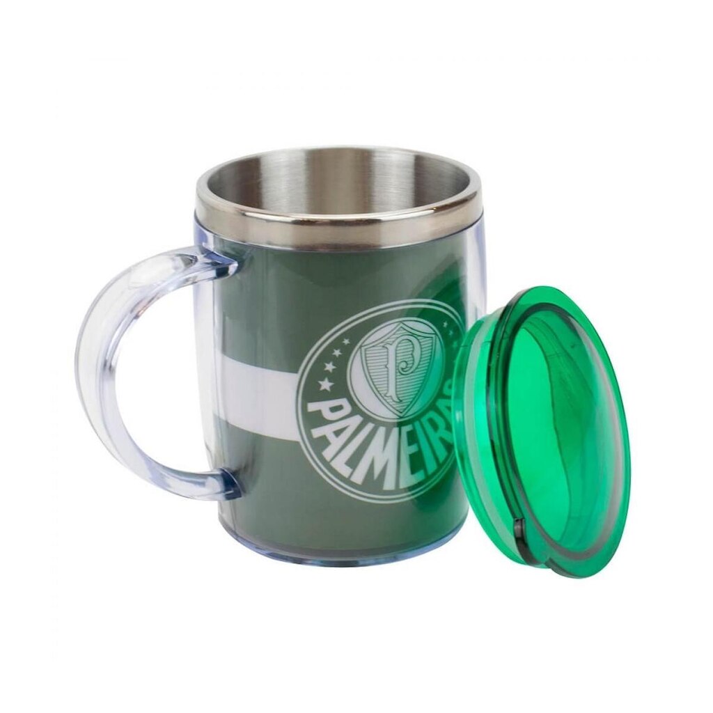 Caneca Térmica Com Tampa 450ml - Palmeiras