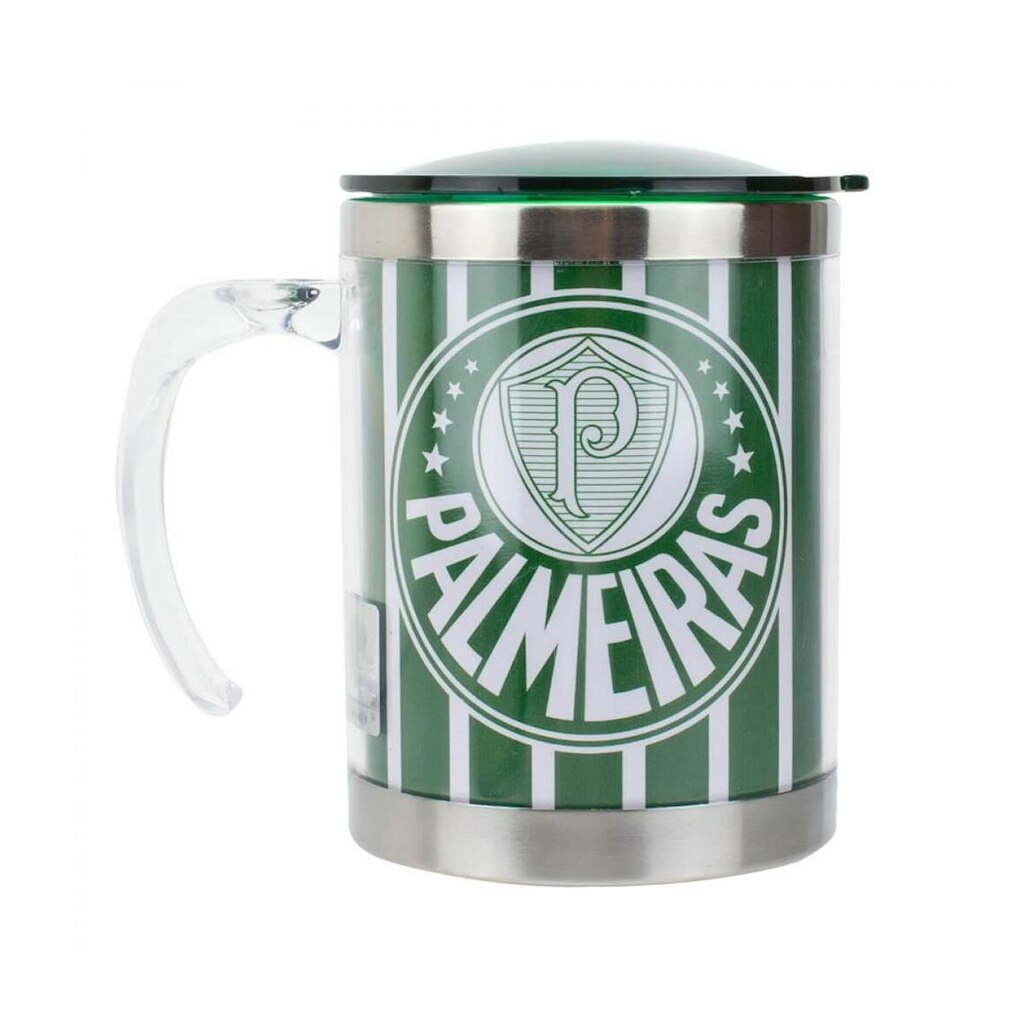 Caneca Térmica Com Tampa 450ml - Palmeiras