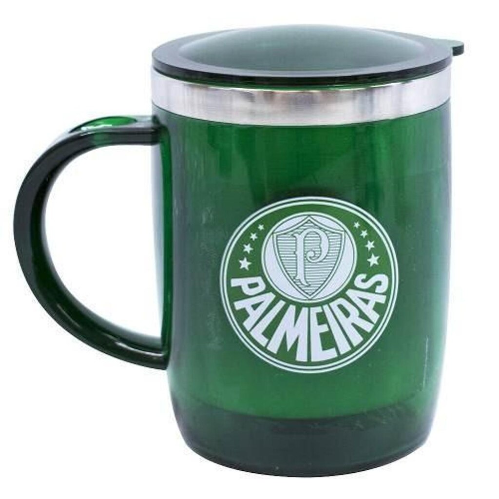 Caneca Térmica Com Tampa 450ml - Palmeiras