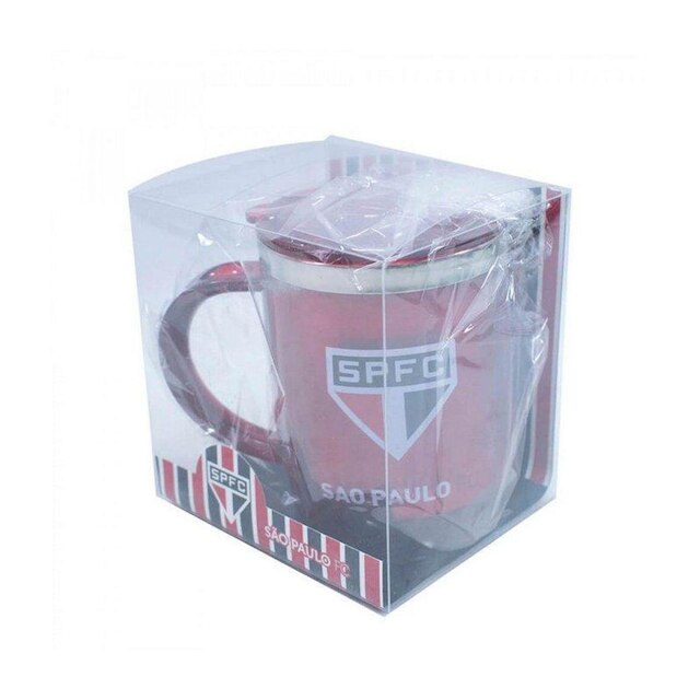 Caneca Térmica Com Tampa 450ml - São Paulo