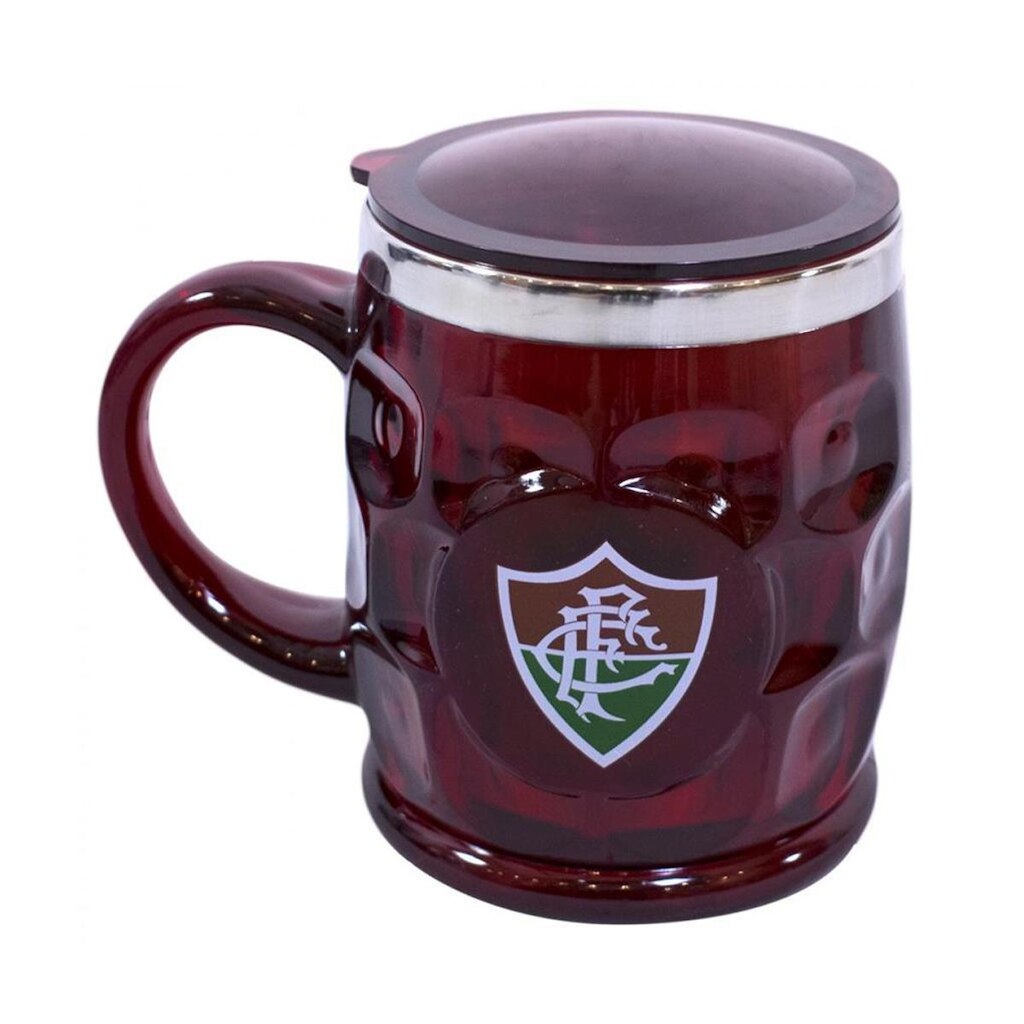 Caneca Térmica Relevo Com Tampa 500ML - Fluminense