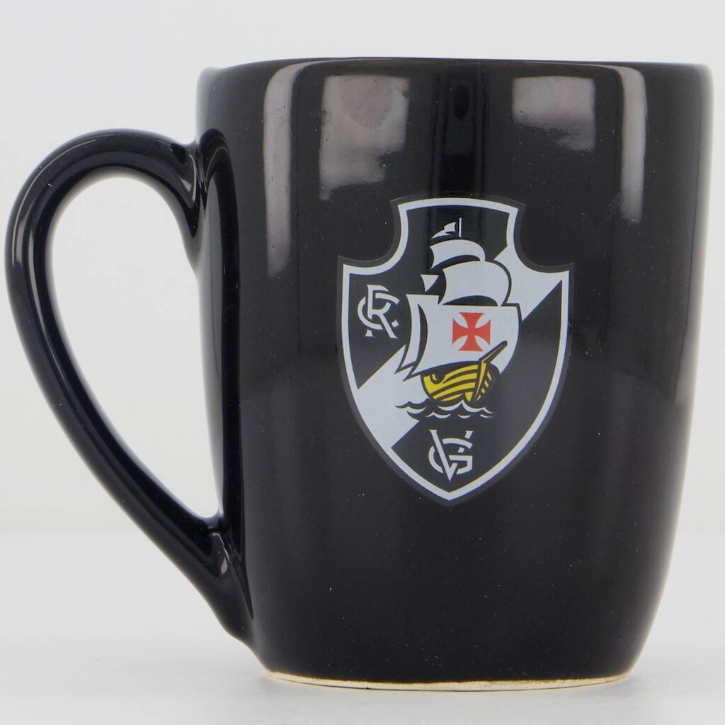 Caneca Vasco Ceramica Preta