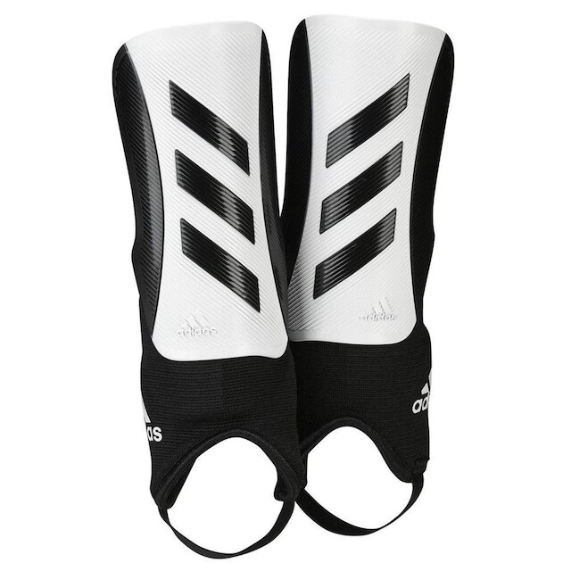 Caneleira Adidas TiroMatch com Tornozeleira Inf - Preto+Branco Menor preço em Caneleira Adidas TiroMatch com Tornozeleira Inf - Preto+Branco