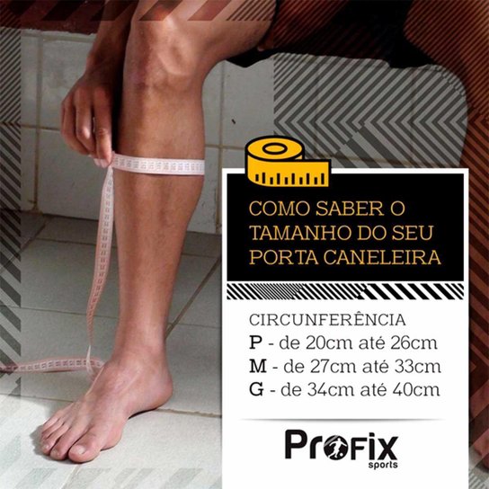 Caneleira de Futebol + Porta Caneleira Profix - Adulto
