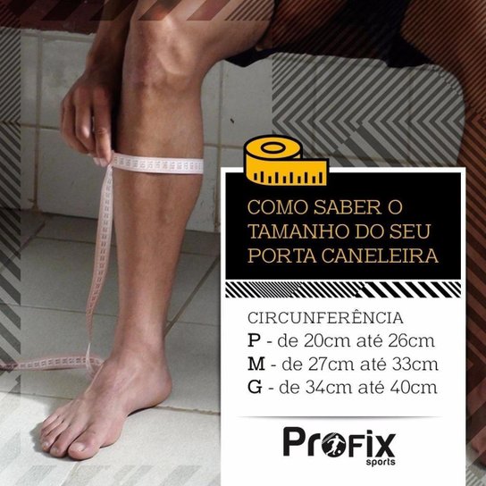 Caneleira de Futebol + Porta Caneleira Profix - Infantil