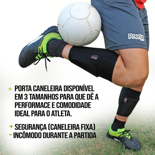 Caneleira de Futebol + Porta Caneleira Profix - Infantil