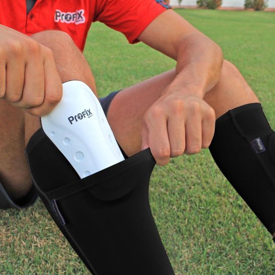 Caneleira de Futebol + Porta Caneleira Profix - Infantil