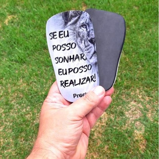 Caneleira de Futebol "Se eu Posso Sonhar, Posso Realizar" Profix - Infantil