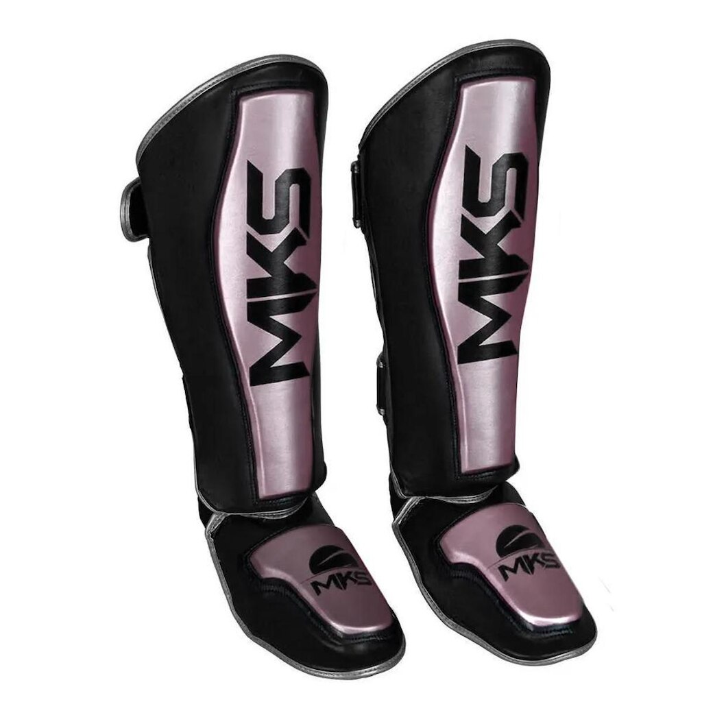 Caneleira de Muay Thai e Kickboxing MKS Energy V2 Black Pink