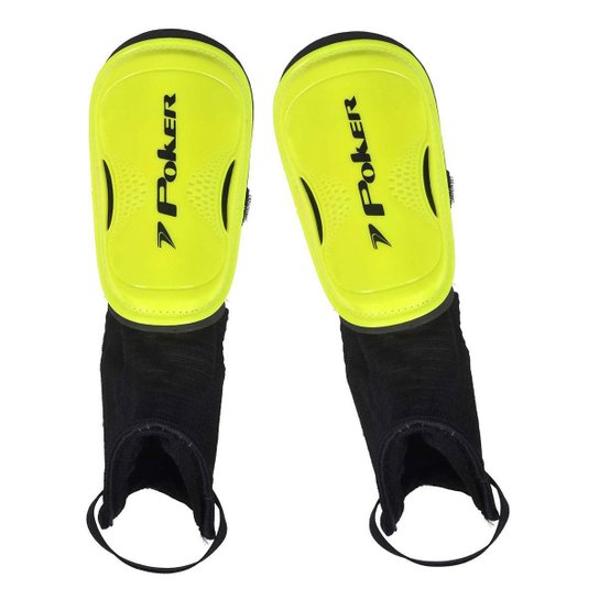 Caneleira Infantil Poker Cuba C/ Tornozeleira - Amarelo Menor preço em Caneleira Infantil Poker Cuba C/ Tornozeleira - Amarelo