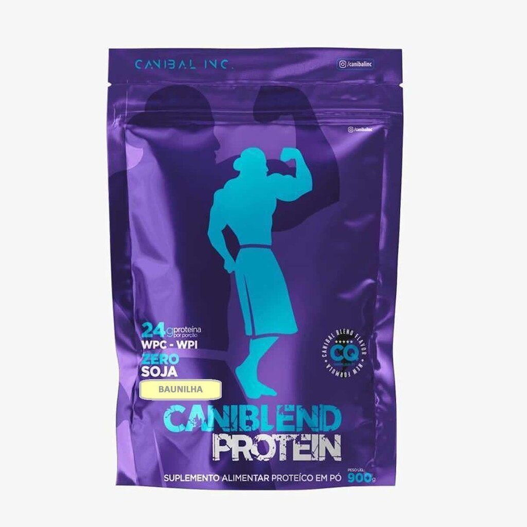 Caniblend Protein - 900g Refil Baunilha - Canibal