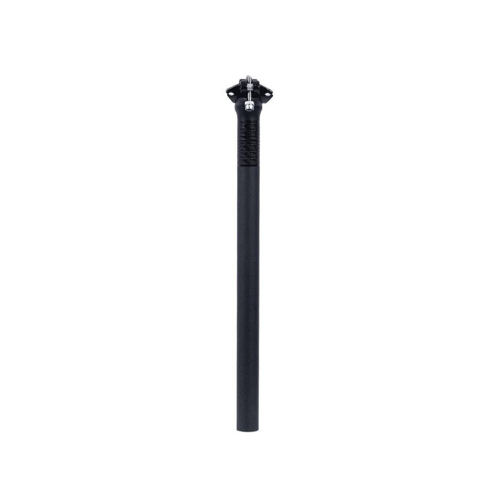 Canote de Selim Carbono Quest com Carrinho 27.2x400mm MTB Leve Preto