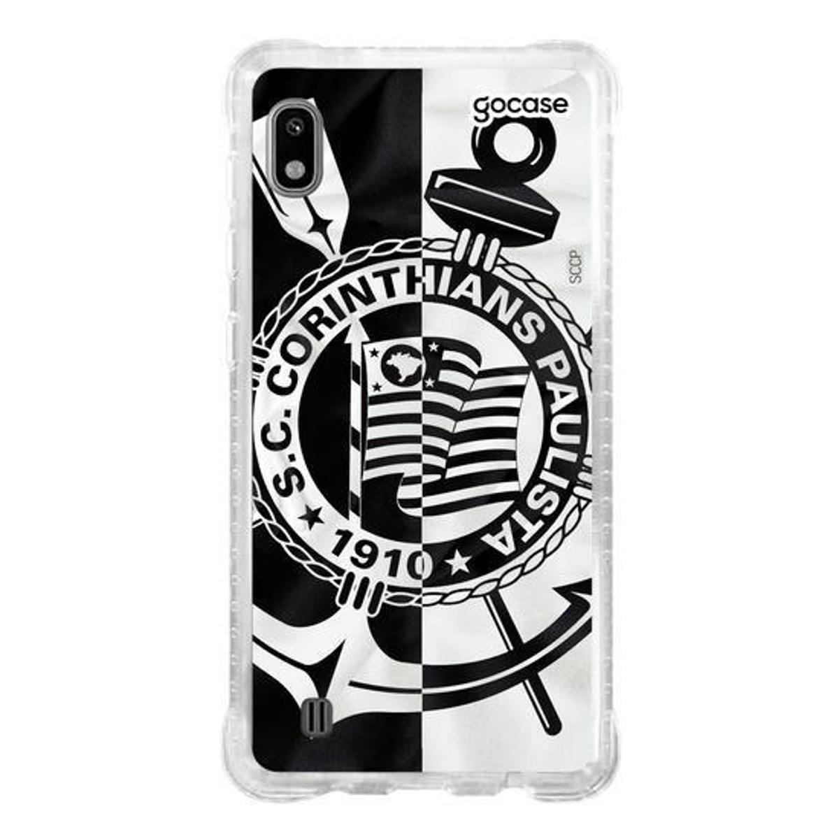 Capa Anti Impacto Slim Samsung Galaxy A10 - Corinthians Black and White -  Única | Netshoes