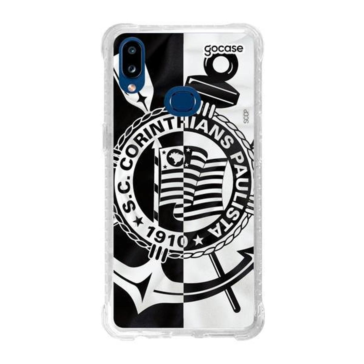Capa Anti Impacto Slim Samsung Galaxy A10s - Corinthians Black and White -  Única | Netshoes