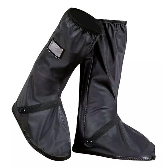Capa Bota Protetora Sapato Tenis A Prova D'Água Chuva Moto Ciclismo Pescaria - Preto Menor preço em Capa Bota Protetora Sapato Tenis A Prova D'Água Chuva Moto Ciclismo Pescaria - Preto