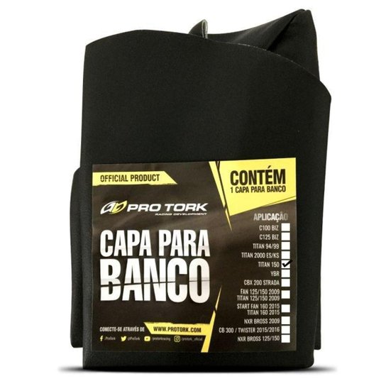 Capa de Banco Titan 150 - Preto Menor preço em Capa de Banco Titan 150 - Preto