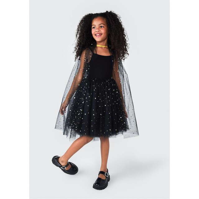 Capa de Tule Infantil Menina Com Brilho Hering Kids - Preto | Netshoes