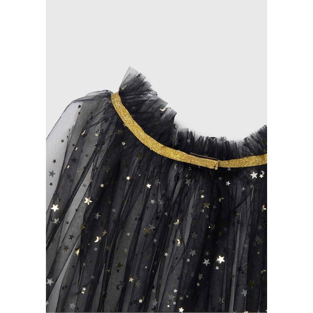 Capa de Tule Infantil Menina Com Brilho Hering Kids - Preto | Netshoes