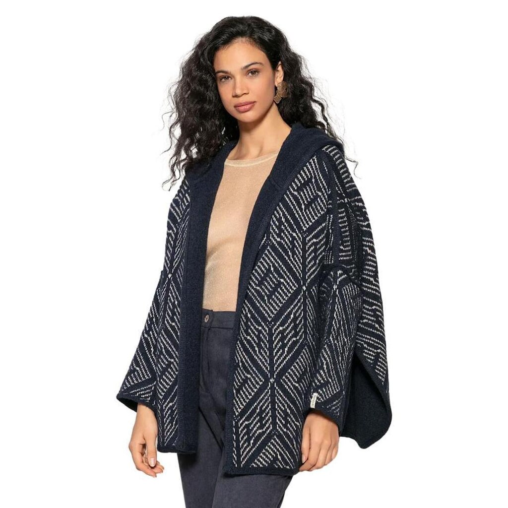 Capa Feminina Biamar Reversível Capuz Preto