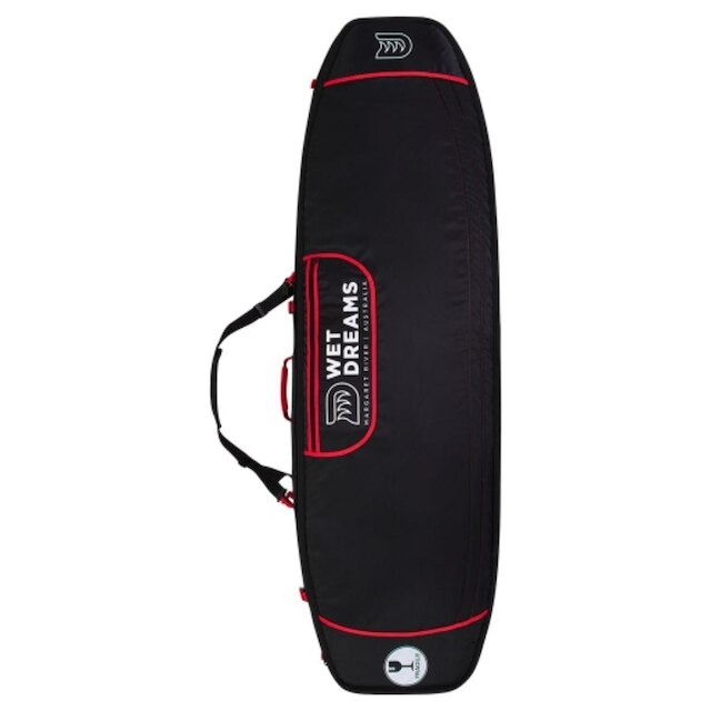 Capa Sarcófago Wet Dreams Quádrupla 6'6 Vermelho com Roda