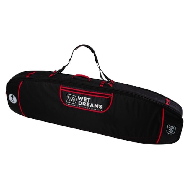 Capa Sarcófago Wet Dreams Quádrupla 6'6 Vermelho com Roda
