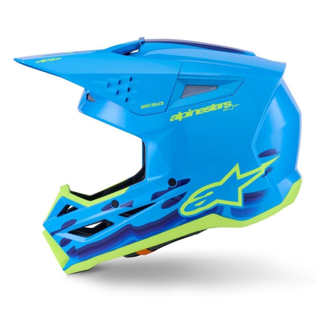 Capacete Alpinestars SM3 Force Azul Brilho