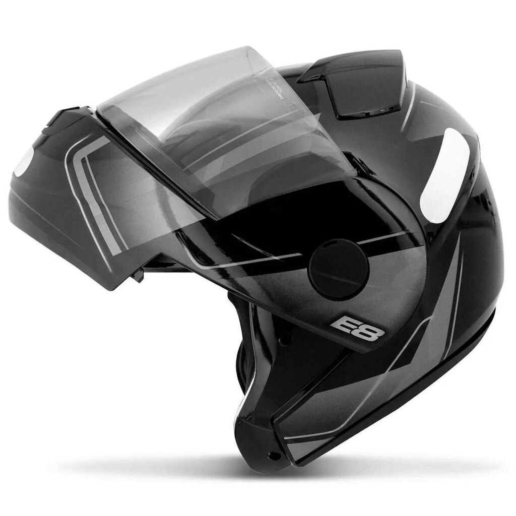 Capacete Articulado Masculino Ebf E8 Drift (Robocop)