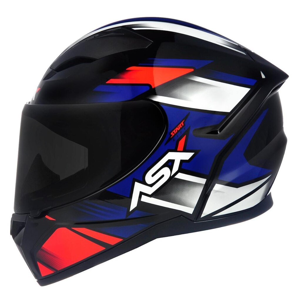 Capacete ASX City Start Preto Vermelho e