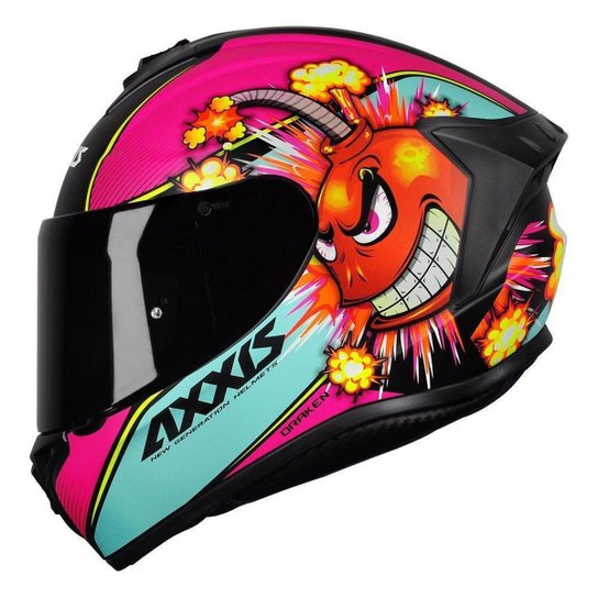 Capacete Axxis Draken Bomb Matt - Rosa