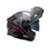 Capacete Bieffe Escamoteavel B-dynamic Attractie Com Óculos Solar - Preto+Rosa