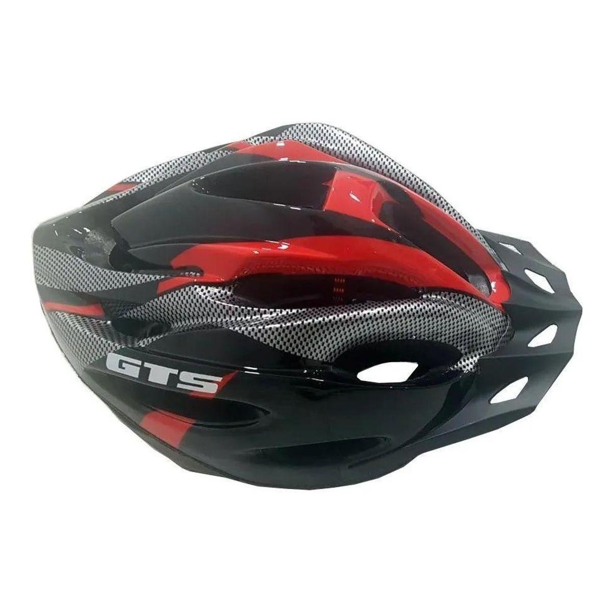 Capacete C/ Sinalizador Led Ciclismo Mtb Gts - Vermelho | Netshoes