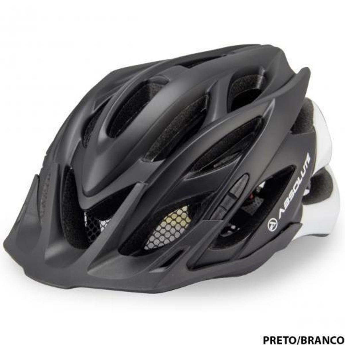 Capacete Ciclismo Absolute Wild Com Led Preto e Branco - Preto+Branco |  Netshoes