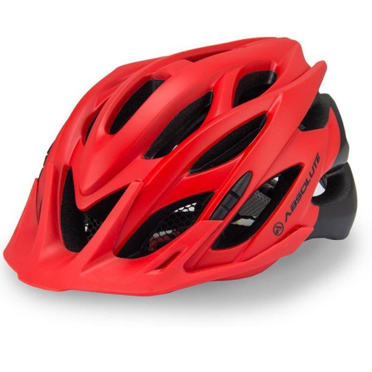 Capacete Ciclismo Absolute Wild Led Pisca Vermelho Mtb/Speed - Vermelho Menor preço em Capacete Ciclismo Absolute Wild Led Pisca Vermelho Mtb/Speed - Vermelho