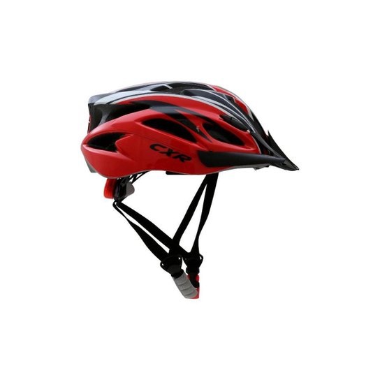 Capacete Ciclismo Cxr Com Pisca Led - Preto+Vermelho Menor preço em Capacete Ciclismo Cxr Com Pisca Led - Preto+Vermelho