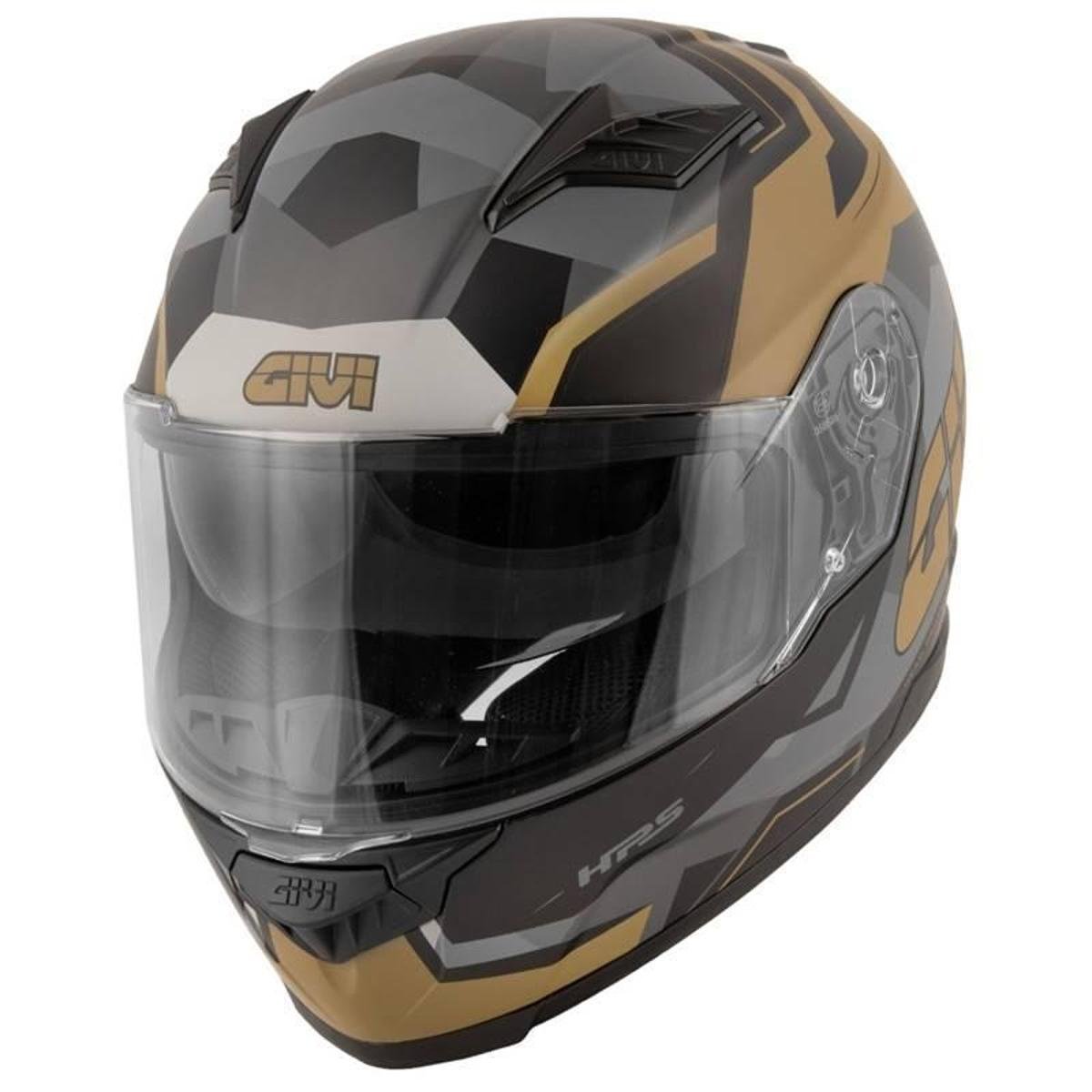Capacete De Moto Givi 50.5 Camo Cor Preto/ Marrom Tam L/60