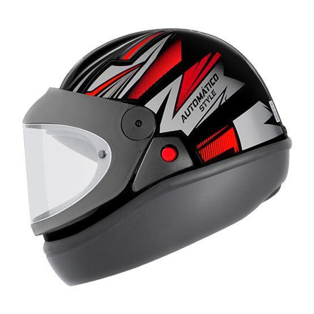 Capacete Ebf Automatico Style Preto e Vermelho San Marino