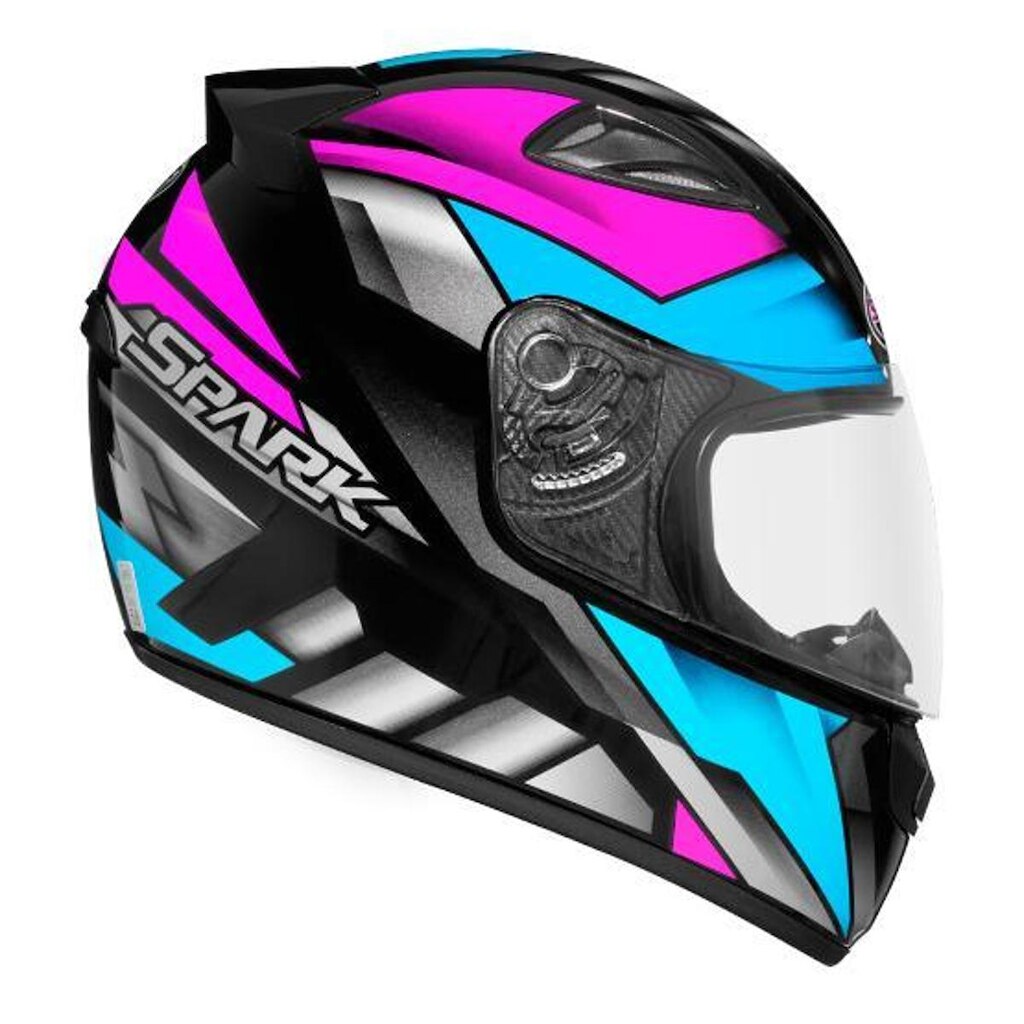 Capacete Ebf New Spark Oroc Preto e Rosa