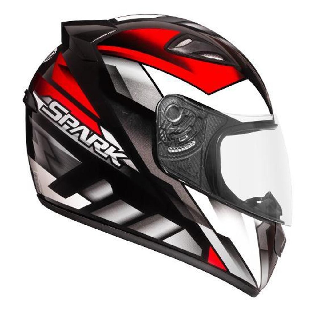 Capacete Ebf New Spark Oroc Preto e Vermelho
