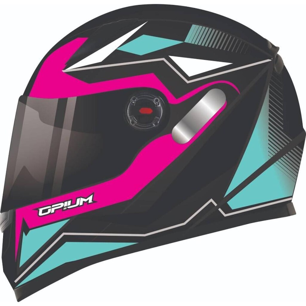 Capacete Ebf Opium Zwei Preto Tifany e Rosa