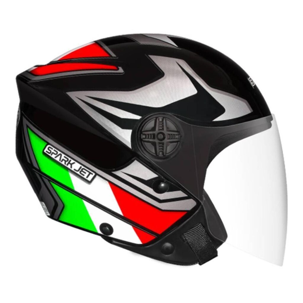 Capacete Ebf Spark Jet Bandeira Itália