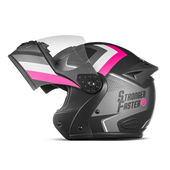 Capacete Escamoteável Etceter Mixs Gladiator Stronger Faster Fosco - Rosa é ruim? Capacete Escamoteável Etceter Mixs Gladiator Stronger Faster Fosco - Rosa é boa?