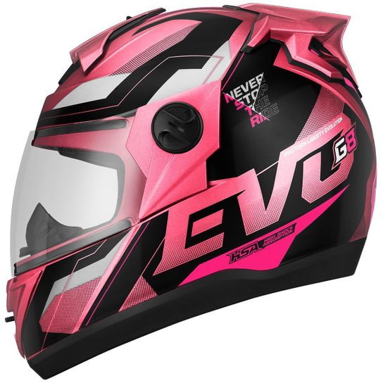 Capacete Fechado Pro Tork Evolution G8 Evo - Pink Menor preço em Capacete Fechado Pro Tork Evolution G8 Evo - Pink