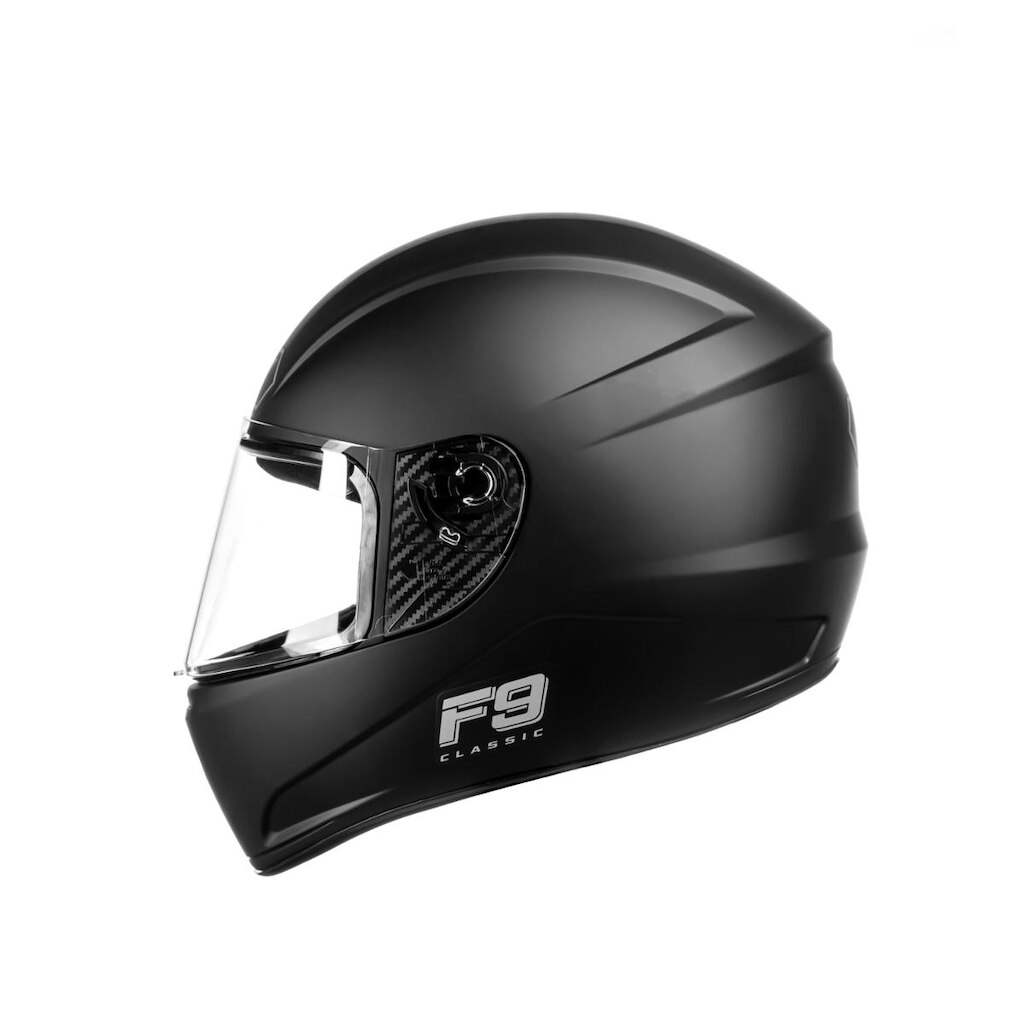 Capacete Fly F-9 HG Classic Preto Fosco