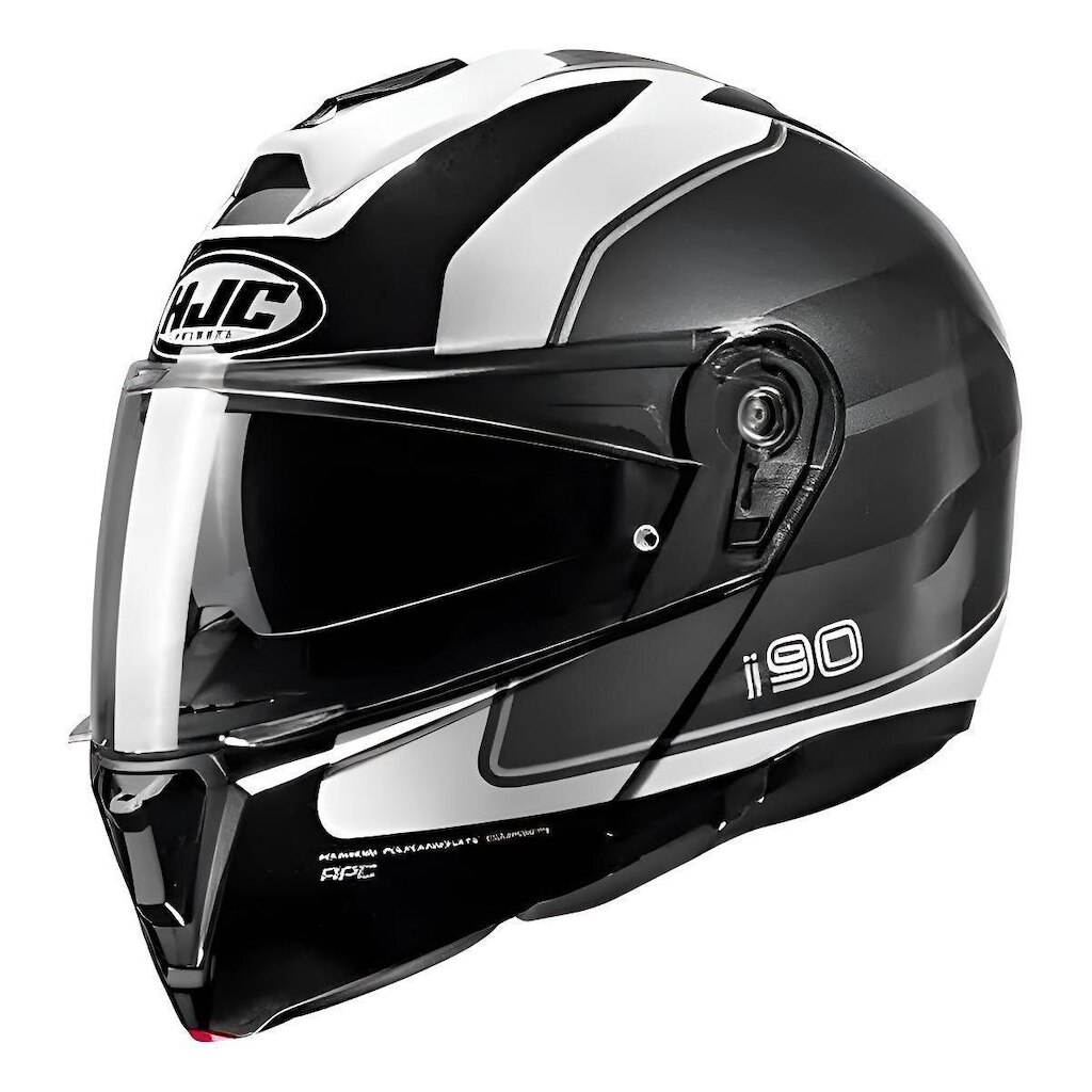 Capacete Hjc I90 Wasco Cinza Branco Preto