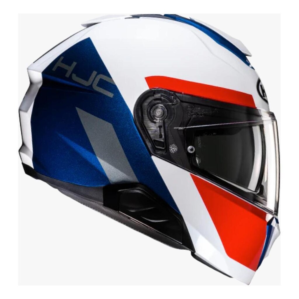 Capacete Hjc I91 Bina Escamoteavel Com Oculos Interno Brilho