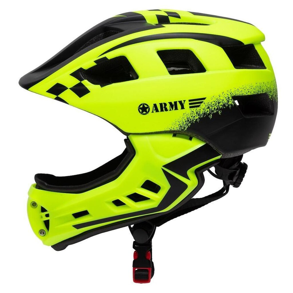 Capacete Infantil Bike Grid com Queixeira Amarelo/preto