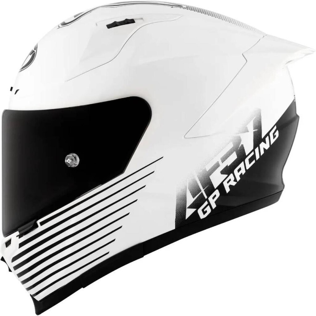 Capacete KYT Striker 2V Livery AF37 Preto e Branco